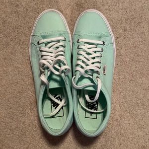 Vans Mint Green Tennis Shoes